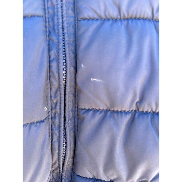 Baby Gap Quilted Puffer Vest, Hooded,  Navy Blue, Toddler‎ Size 18-24 Mos - Picture 6 of 6